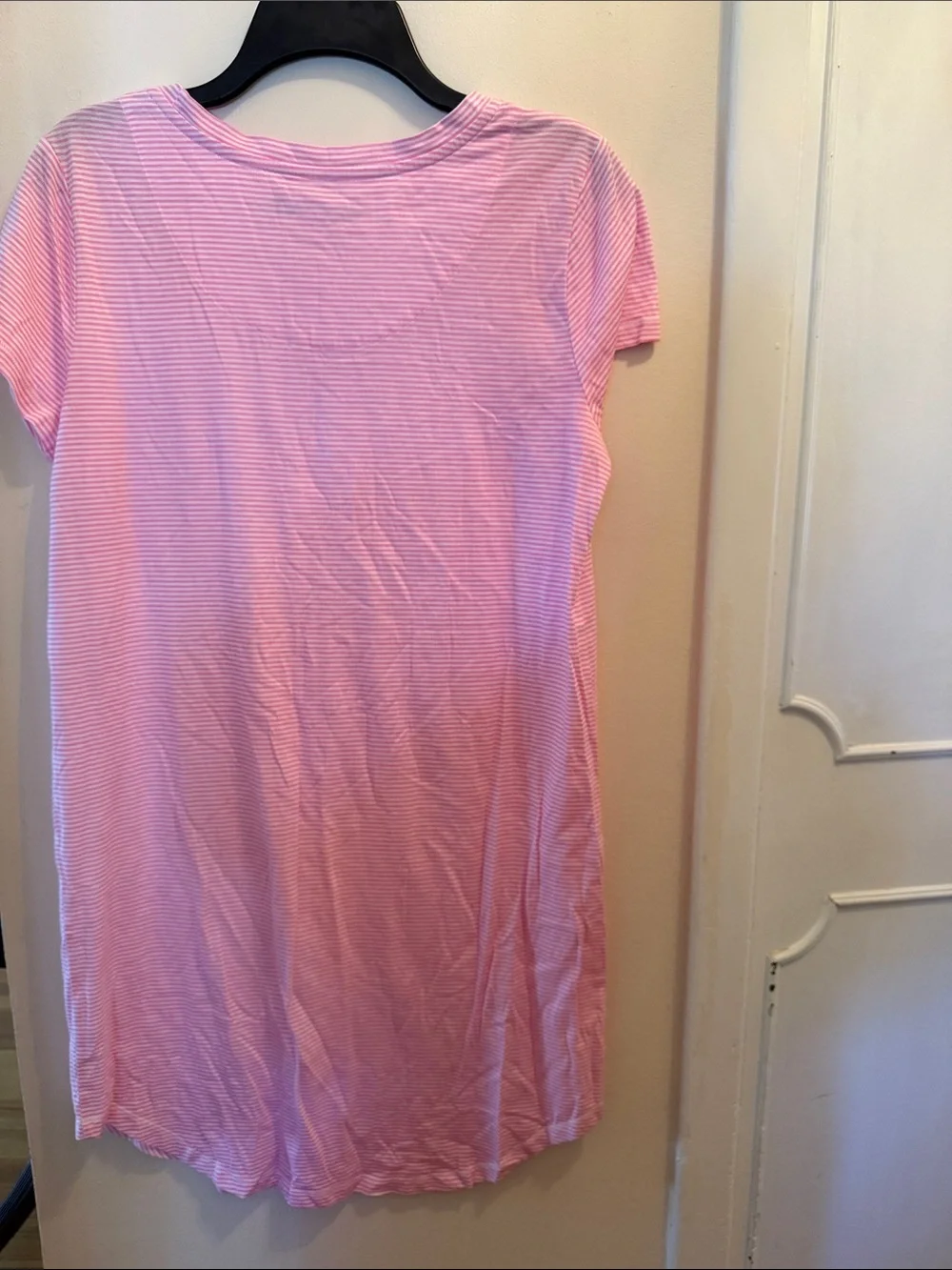 Lauren  Ralph Lauren Pink Striped Short Sleeve women’s nightgown S
